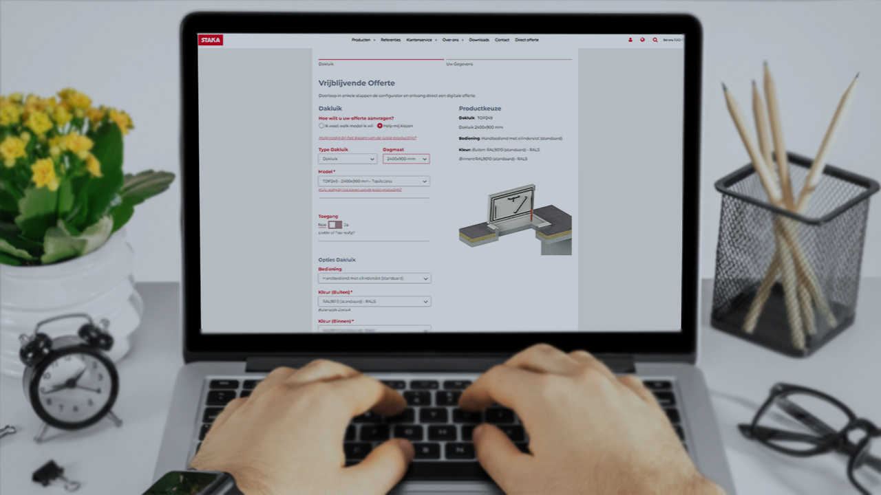 Staka dakluiken configurator