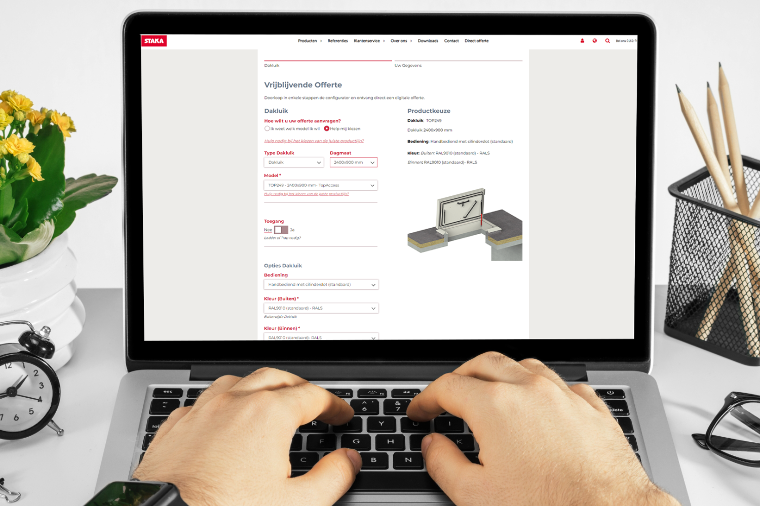 Staka dakluiken configurator