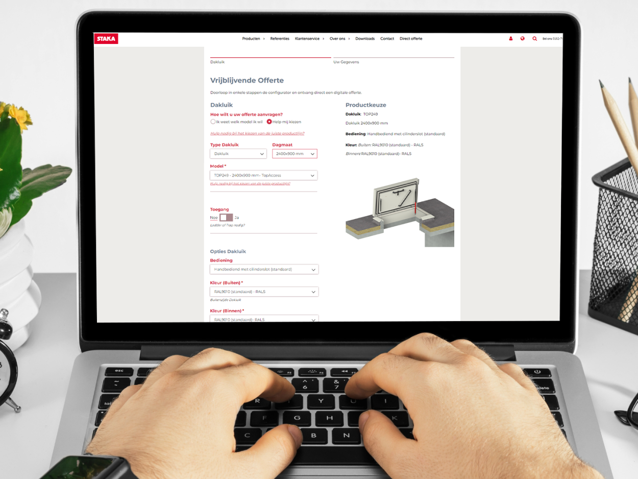 Staka dakluiken configurator